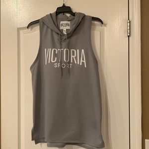 NWOT Victoria Sport Sleeveless Hoodie